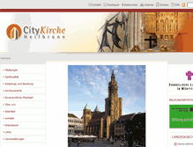 Tablet Screenshot of citykirche-heilbronn.de